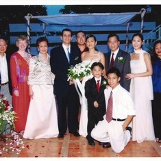 Phuket, Thailand, at Grace and Bertrand's wedding party (Dec 21, 2003)