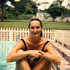 My favorite... her bathing beauty shot!  What a hottie she was!