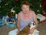 Mom & her beloved beagle, snoopy who also passed.