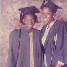 Solape & Betty, on our Matric 1990
