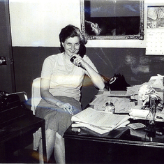 Betty at Star Press 1960's