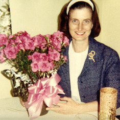 Mom with flowers