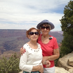 Betty and Larry at the Grand Canyon