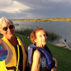 Betty and Lisa at the River