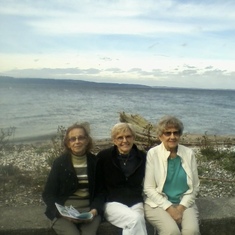 Betty, Belva and Larry in Camano Island, WA