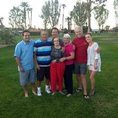 Ricky, Herbie, Ryan, Betty, Lisa, Patrick and Sarah in Palm Desert November 2014