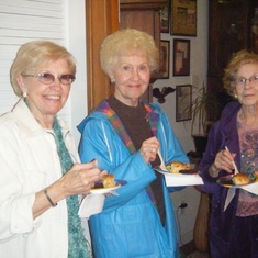 Good friends, Belva and Hazel at Burruss home, Indio