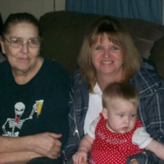 My mom with Cierra and Joan 