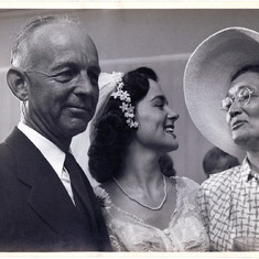1952 Wedding - Father and Mother of the Bride