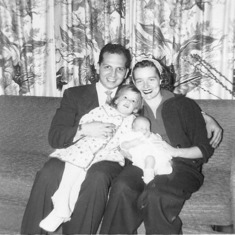 1957 Bob, Betty, Diane, newborn Jimmy