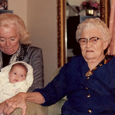 1992 with Mildred and newborn-Sara
