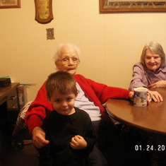 family3 016Mom ,Aunt Dot, and brayden,I really thank Aunt Dot for the time she spent paying for a motel to spend time with Mom ,she really heiped out alot more then she relized.She set ,talked with Mom ,While I,would do laudry,went out side.She was a big 