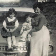 Mom with my sister and brother. Had to be 1961-1962