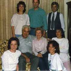 Bev and her parents and siblings: Arnie and Rosemary Robinette, Joe, John, Barb, Rosalie and Roberta