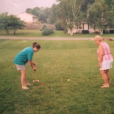Croquet! Mom was always the campion!