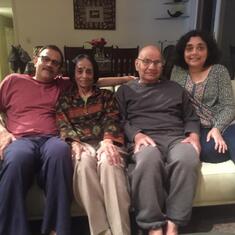 With Vandita and Piyush in Longmeadow, MA