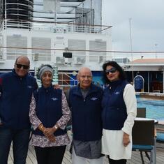 Alaska cruise with Sanjay (brother) and Manjula