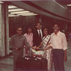 Bon Voyage to the US for Sandeep (Raju) in Sept 1983