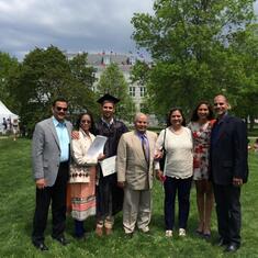 Anish graduation in Middlebury, VT (2015)