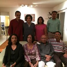 With Piyush, Vandita, Sarika, Pradeep and Madhuri & Milind Kirloskar (sitting)