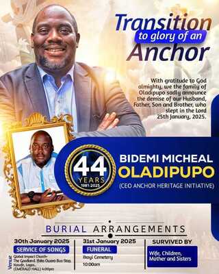 Bidemi Michael Oladipupo