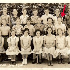 At at 10 years old. Webster Elementary 1940.