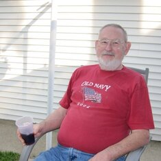 Dad at the Barrett's Memorial Day BBQ - 2010
