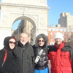 Kate, Dad, Ilona & Shawn at Washington Square Park