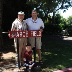 Three generations at Arce Field