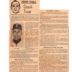 LA Times Article about Bill Arce Holland  Baseball Project.  Says so much about Bill and the times in which we were living (5/7/66). Click on "Full Screen", then "1:1" to increase print size.