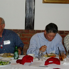 Reunion Luncheon for the '66 Calif. Stags - Coach Arce, Bob Nakasone, and Andy Van Horn