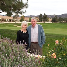 Here is Colette and Bill Gwinn outside their home in Sun Lakes, 2006