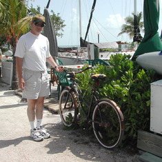Florida, 2005. Bikes are like a magnet to Bill.