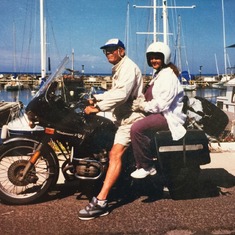 He loved taking family and friends around the island. Pictured here with niece Tricia in '89.