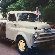 His beloved '52 Dodge pickup. Pictured in 1996. It appears in a movie about Doris Day that was filmed on the island (minus Bill)