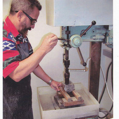 Bill demonstrating Coring in Chevron brochure