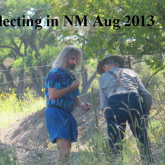 with Eldon collecting Mule Creek Sept 2013