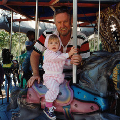 With Andrea on the Carousel