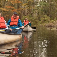 Canoeing with Lee and Greg