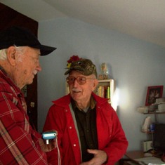 Uncle Bill visiting with daddy