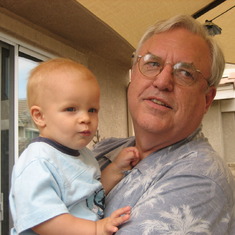 Nathan & Uncle Bill @ Teri's in 2006