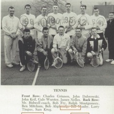 Tennis Team at Oil City High School.