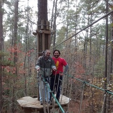 Zip-line and Ropes Course - craziness!
