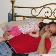 Grandpa and Sarah napping