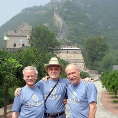 Bill, Riley, Paul Greatwall at great wall of China