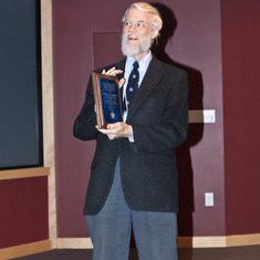 Bill receiving award at Freudenfest