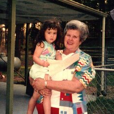 My sweet mother and my daughter. She was the best Nanny ever.