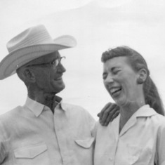Billie and her Dad Beacher Stroud circa 1959