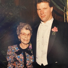 Bill and his grandmother Miller.