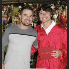 Son Daniel and grandson Devans high school graduation.